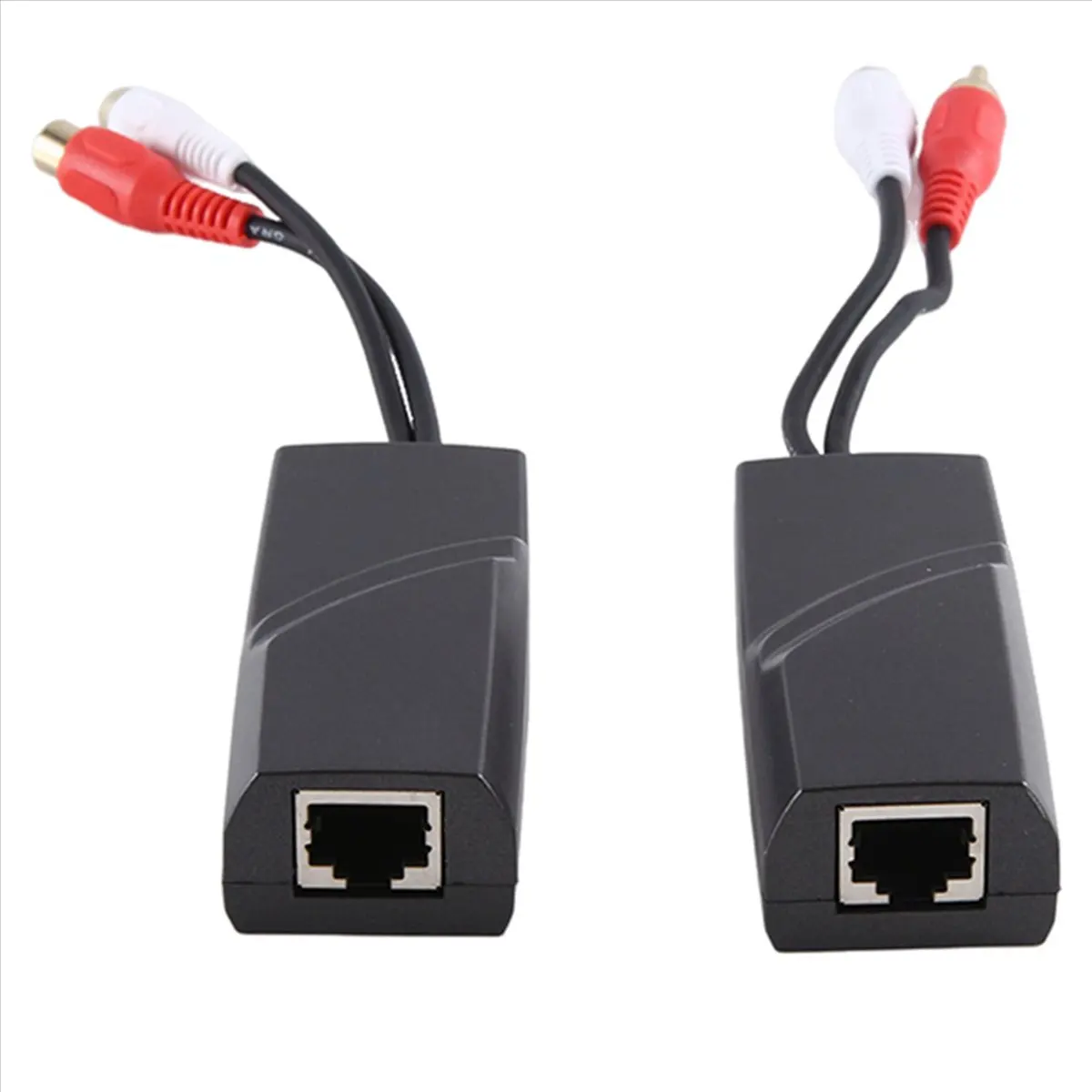 1 par extensor de Cable de red de Audio interfaz de transmisor de par trenzado extensor de Audio bidireccional RJ45 a Extender-A22U