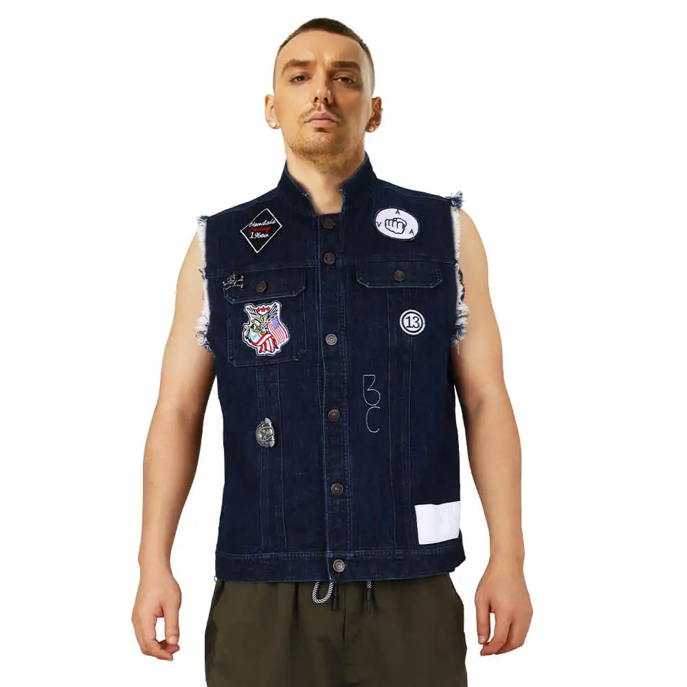 The Bikeriders Benny Denim Vest Motorcycle Club Jacket Halloween Theme Party Cosplay Costume For Men Takerlama