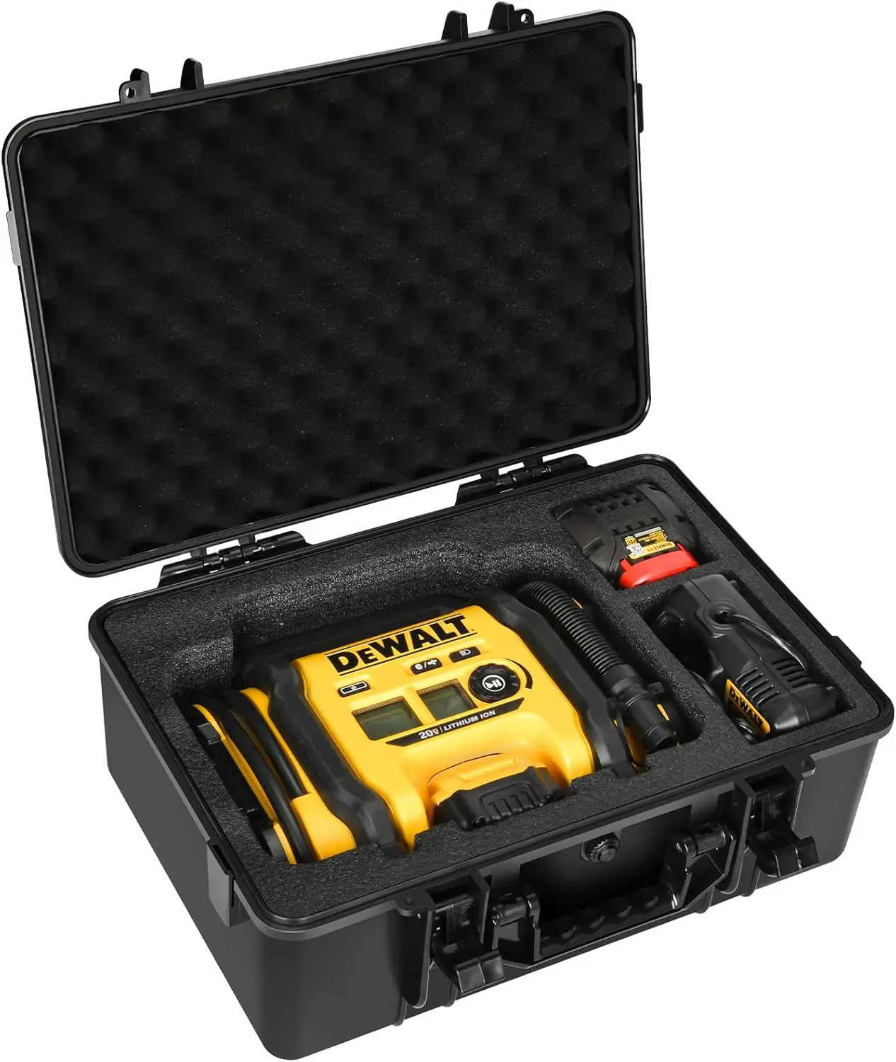 

Hard Carrying Case for Tire Inflator, Air Pump Storage Bag with Battery & Charger Pocket, Fits 20V MAX Inflator Only