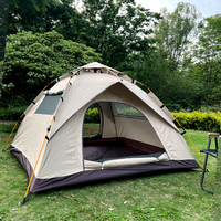 3-4 person outdoor tent, quick pop-up camping tent, family tent, waterproof tent, suitable for hiking travel tent