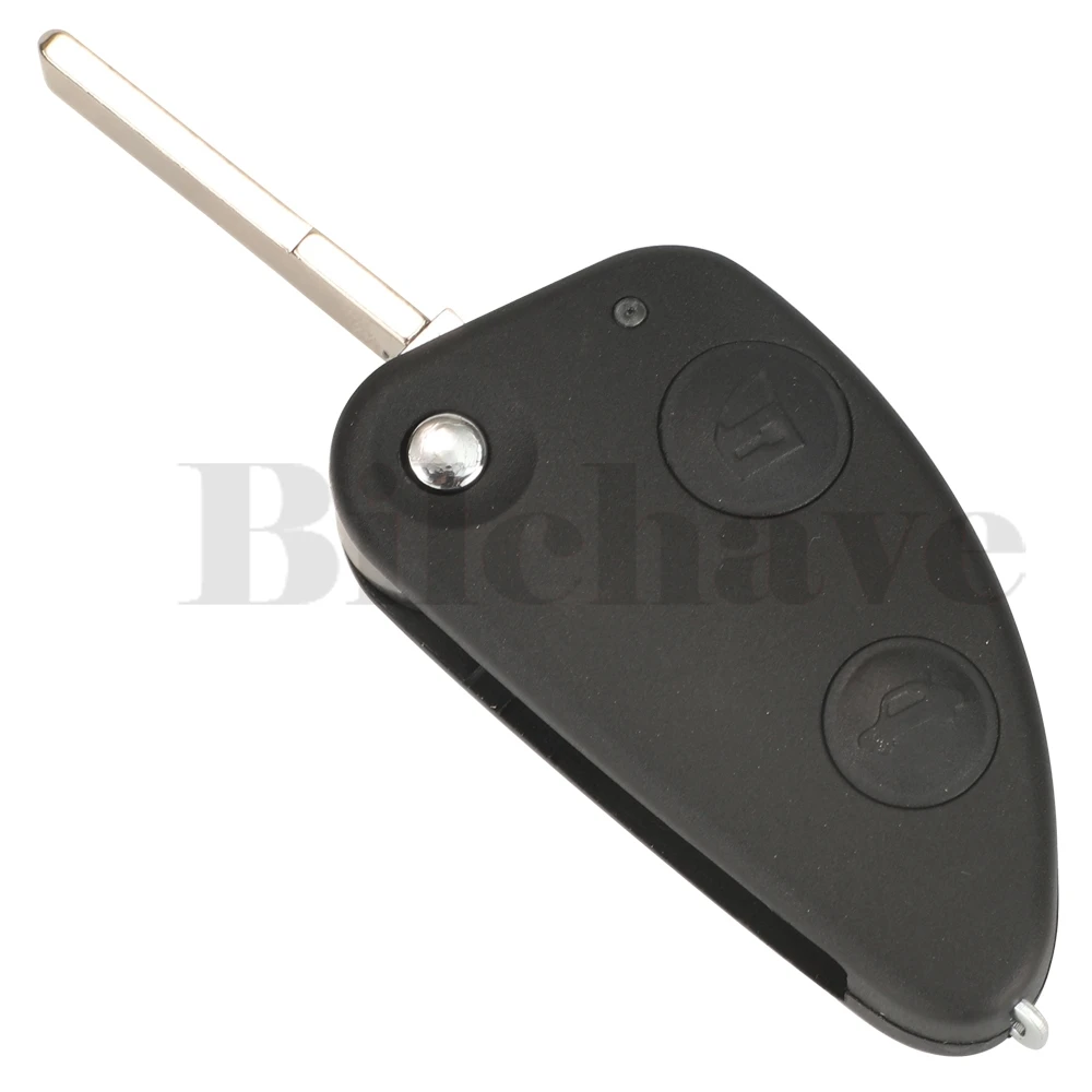 jingyuqin 2/3 Buttons 433MHz Flip Remote Smart Car Key id48 Chip for Alfa Romeo 147 156 166 GT SIP22 Balde Replacement