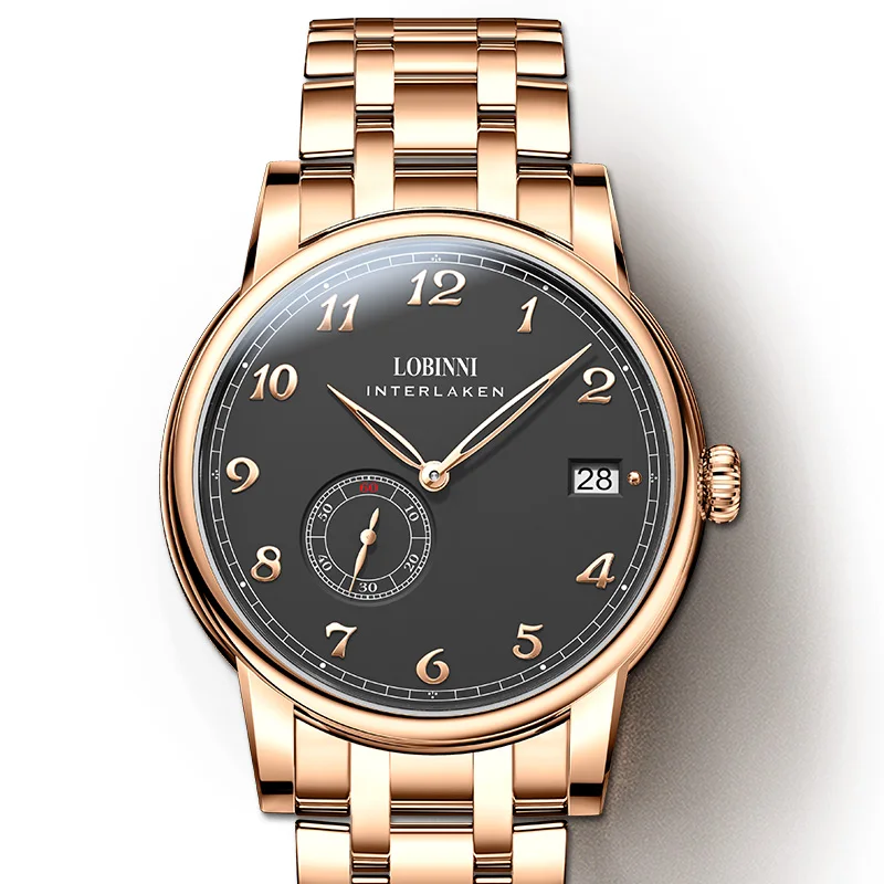 Lobinni Hangzhou 5000A Micro-Rotor Movement Men Automatic Watches