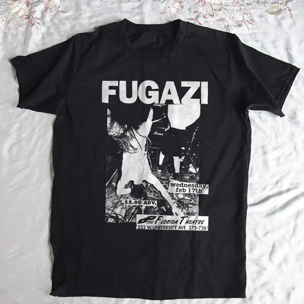 Fugazi Band Black T Shirt Size S 3XL For Fans long or short sleeves