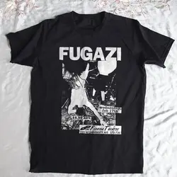 Fugazi 밴드 블랙 티셔츠, 긴 소매 또는 반팔, S 사이즈 3XL