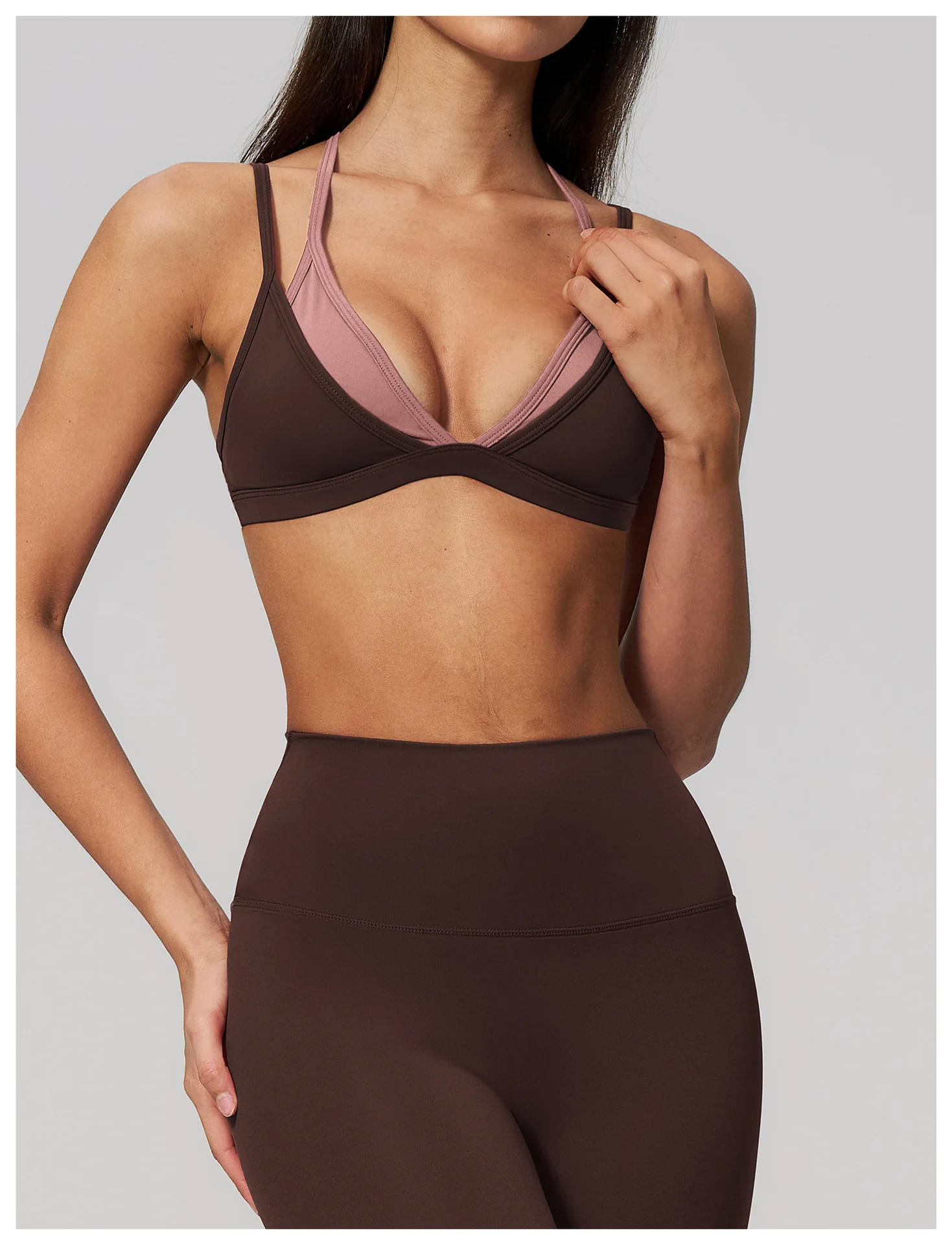 Women Clothing Gym Clothes Sports Shorts Leggings Sports Top Bra Sexy Shockproof  Women Yoga Vest Yoga Shorts Cycling Running