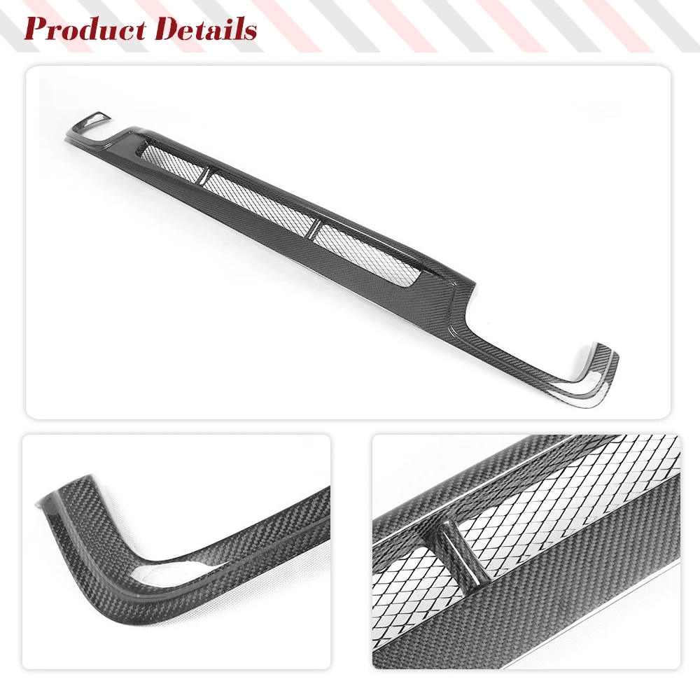 Carbon Fiber Car Rear Bumper Racing Diffuser Lip for BMW 5 Series F10 F18 528i Base Sedan Standard Bumper 2011-2013 FRP Black