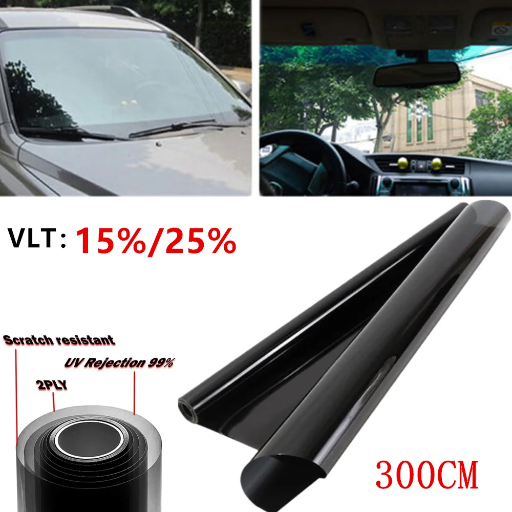 1 Roll Polarized 50cm X 300cm VLT Car Window Foils Tinting Film Solar UV Insulation foils Sticker Films for Car Home Office