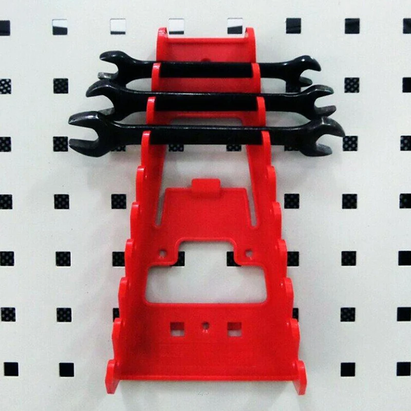 Wrench Spanner Sorter Holder Wall Mounted Tray Rack Storage Organizer Household Tool Organizer Rail Bracket Wrench Organizer