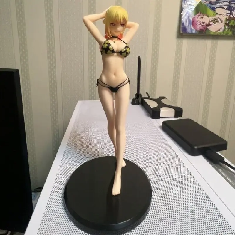 Bestseller 25cm My Dress-Up Darling Marin Kitagawa Standing Pose Anime Figure Case Ornament Room Decor Collectible Gift For Fans