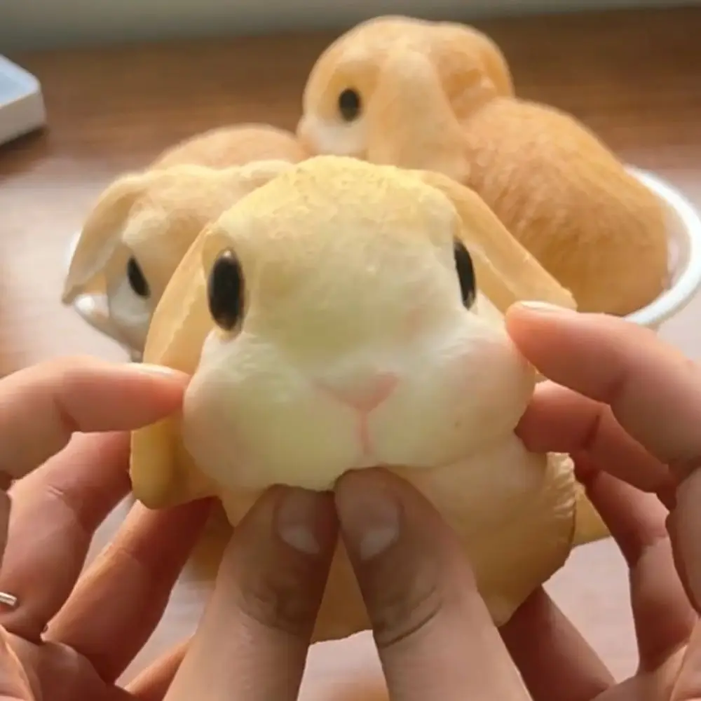 لطيف انتعاش بطيء كبير أرنب ضغط لعبة الحيوان الكرتون محاكاة أرنب ضغط اللعب الملونة لينة أرنب تململ لعبة مكتب