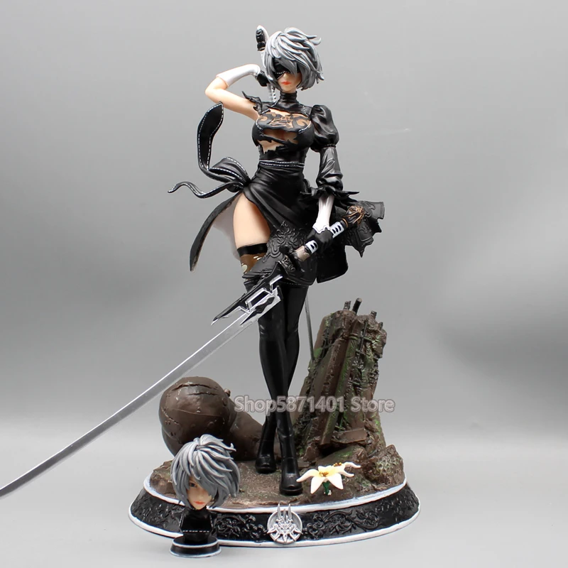 

33cm Anime NieR:Automata Model Figures GK Games YoRHa No. 2 Type B Action Figures PVC Collection Toys Peripheral Gifts