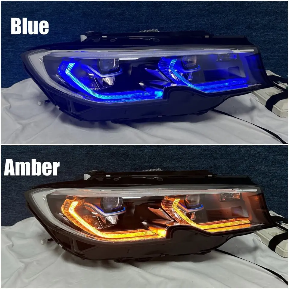 Drl 3シリーズレーザーヘッドライト、レモンエンジェルアイ、黄色の