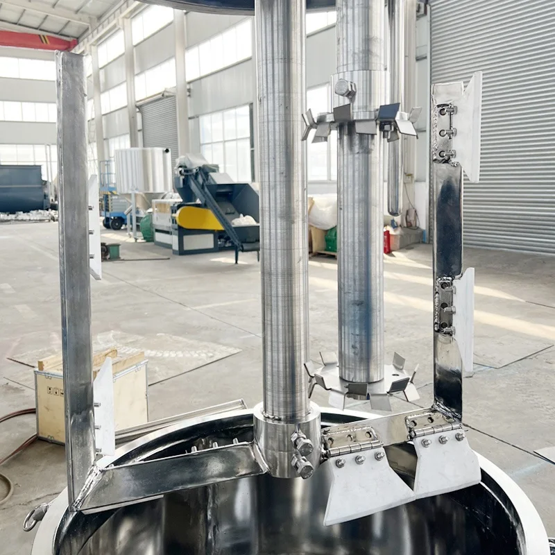 Macchina per dispersione con miscelatore a dispersione per miscelazione a paletta a doppio albero con raschietto da parete