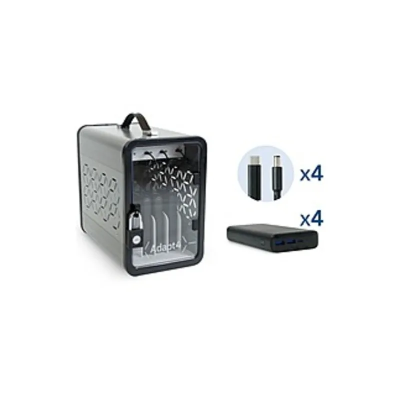 محطة شحن JAR Systems Adapt4 USB-C مع ترقية الشحن النشط وموصلات Dell - ADAPT4-ACTIV - شحن سطح المكتب #1