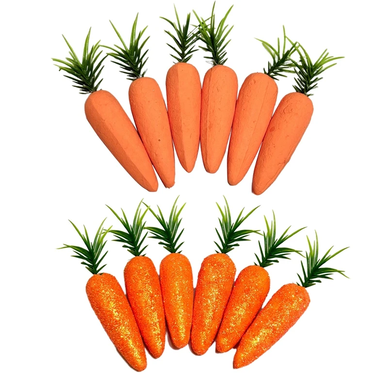 عيد الفصح الجزر الاصطناعي قلادة الجزرة سعيد عيد الفصح زخرفة رغوة الخضار الديكور هدية