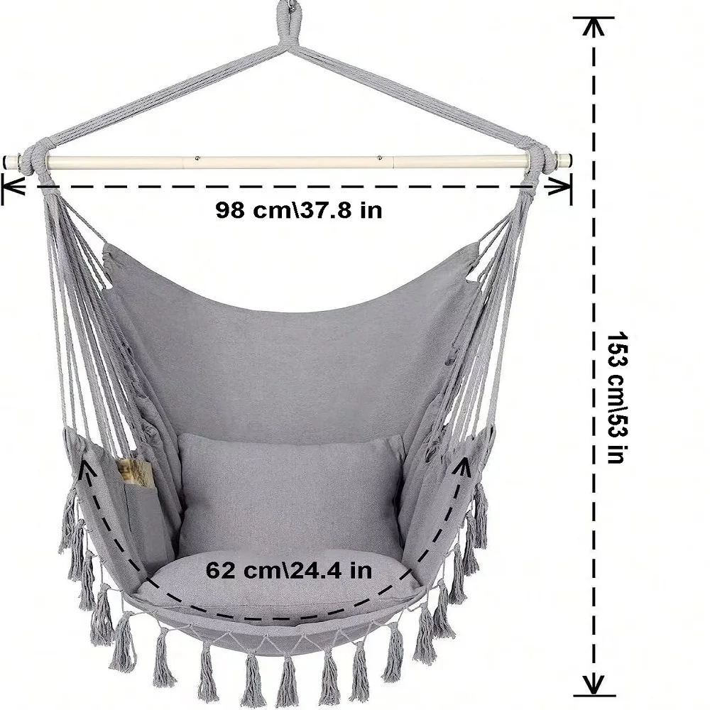 Swings Outdoor Garden Patio Indoor Hollywood Balcony Exterior Furniture Suspended Hanging Swings Chair Seat Sets For Your Room