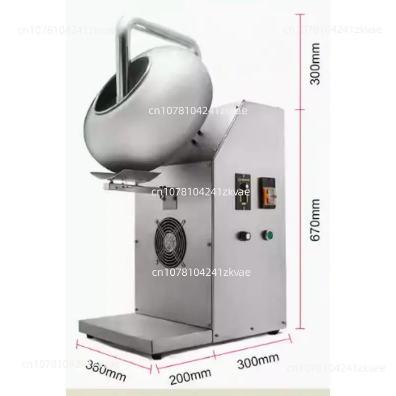 220V peanut chocolate icing machine, stainless steel icing machine, nut peanut sugar rolling icing machine