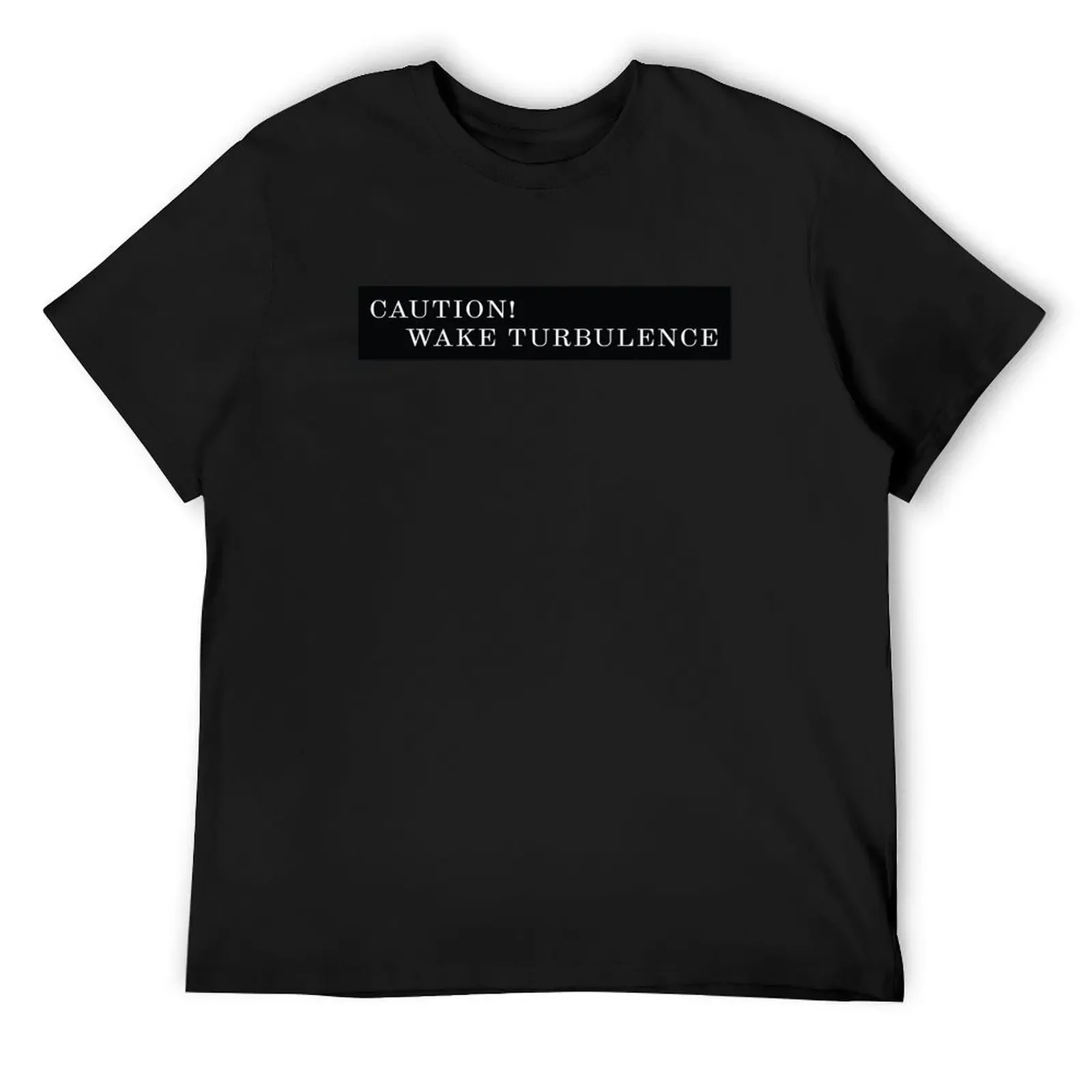 

Mid Night club Caution! Wake turbulence sticker T-Shirt quick drying vintage anime shirt rapper graphic tees mens white t shirts