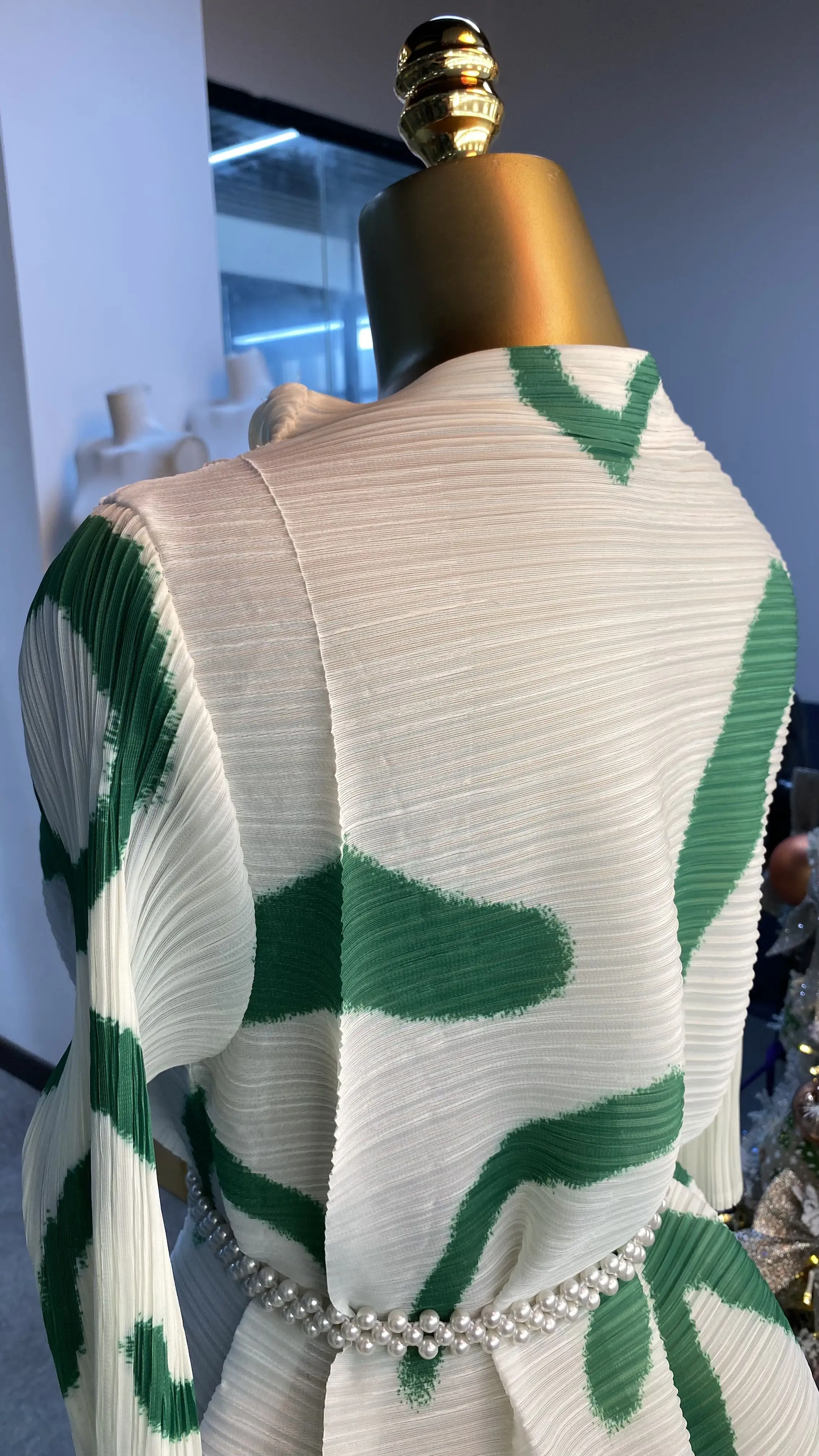 2025 아프리카 여성 패션 프린트 맥시 핫세일 여름 플러스 사이즈 드레스 여성 우아한 플리츠 스커트-GZXX014