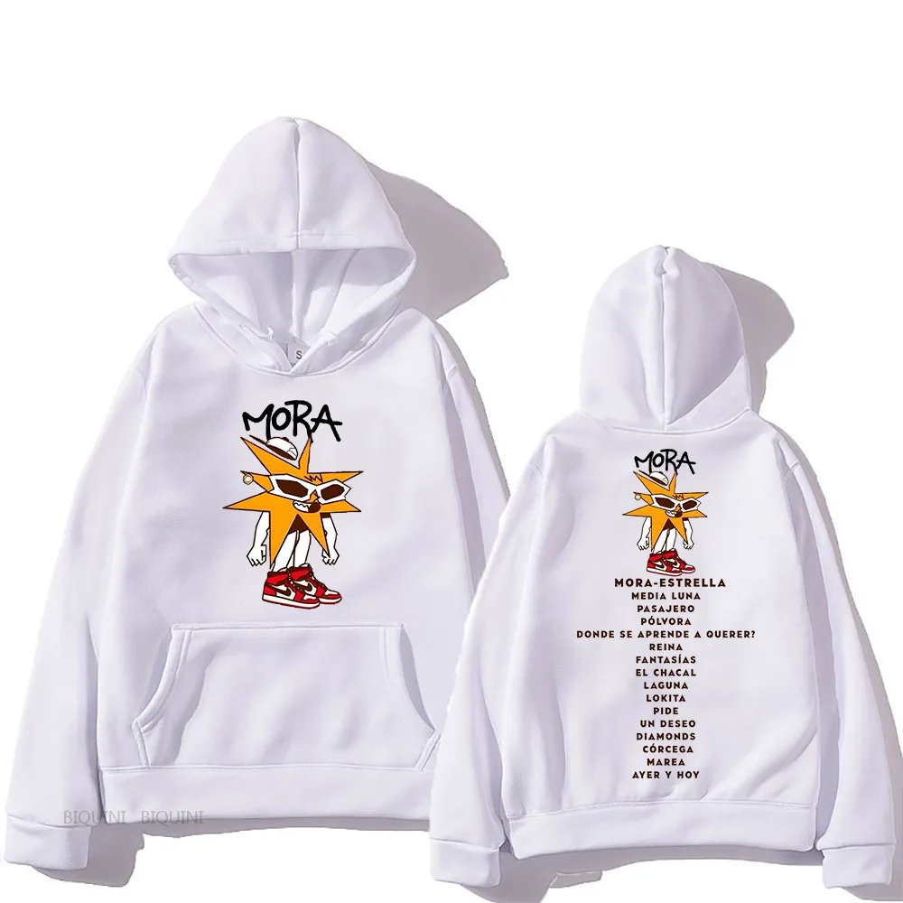 Mora Merch 2024 Winter Hooded Sudaderas Harajuku Cartoon Sweatshirt Long Sleeve Fleece Comfortable Clothes Moletom Punk Hoody