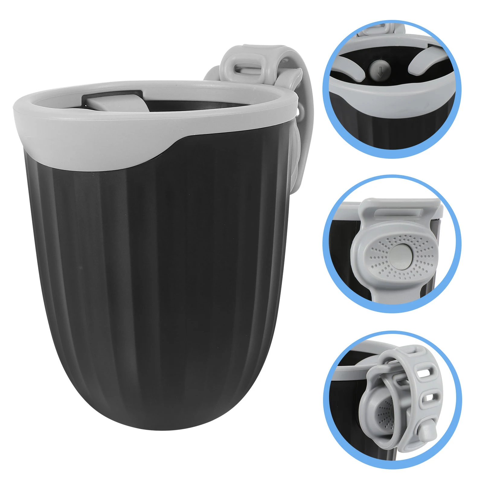 

1pc Stroller Cup Holder Water Bottle Rack Adjustable Baby Trolley Cart Organizer Compatible With Pram Wheelchair Bike Scooter