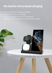 3-In-1 Charging Station For Samsung Devices Magnetic Wireless Charging Station For Samsung Series Galaxy Watch And Galaxy Buds