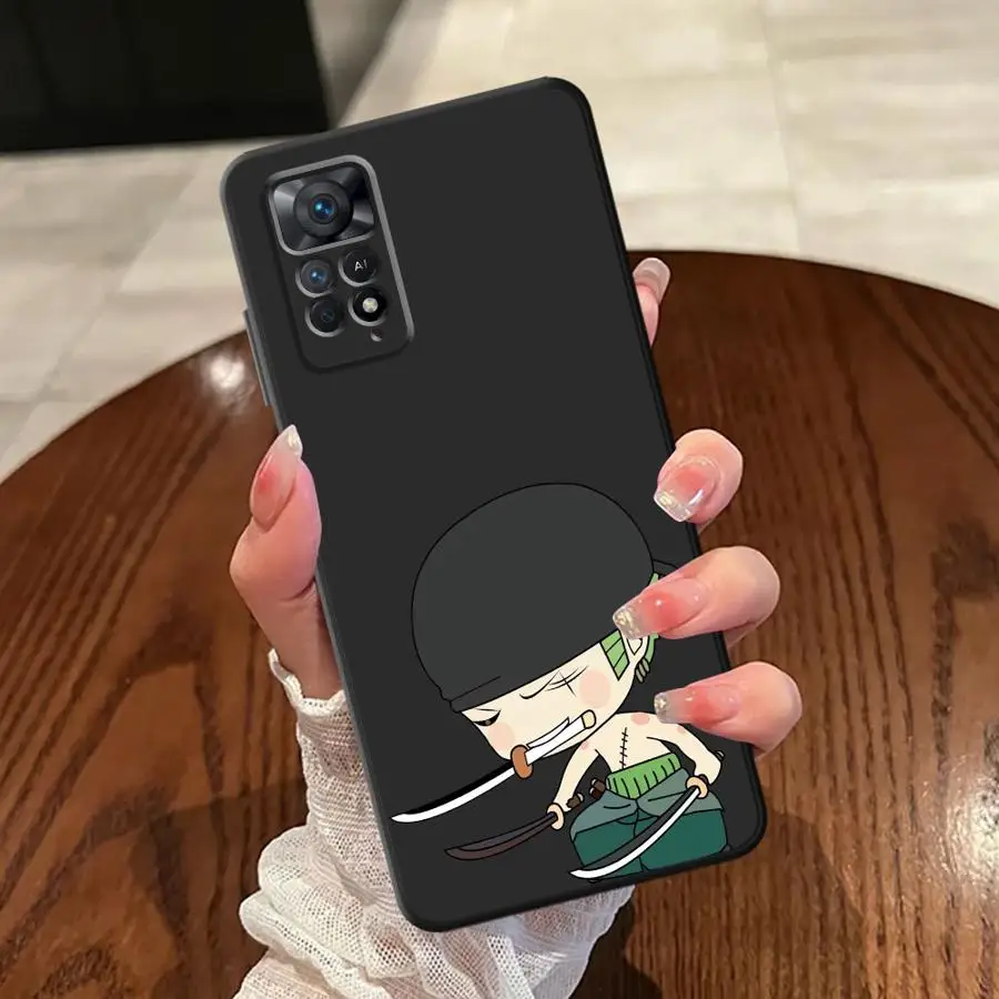 حافظة لهاتف Xiaomi Redmi Note 11 13 12 Pro Plus 11S 12S 9s 10 9 8 Pro 10S غطاء خلفي ناعم قطعة واحدة كرتونية تشيبي زورو