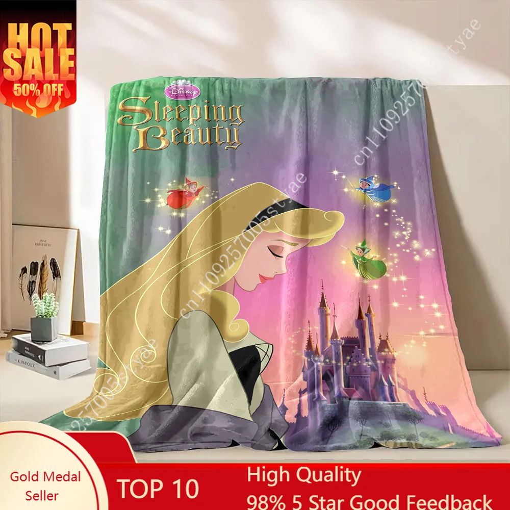 

Sleeping Beauty Aurora Blankets Disney Cartoon Plush Blanket Indoor Decoration Adult Child Holiday Party Gifts Warm Custom Quilt