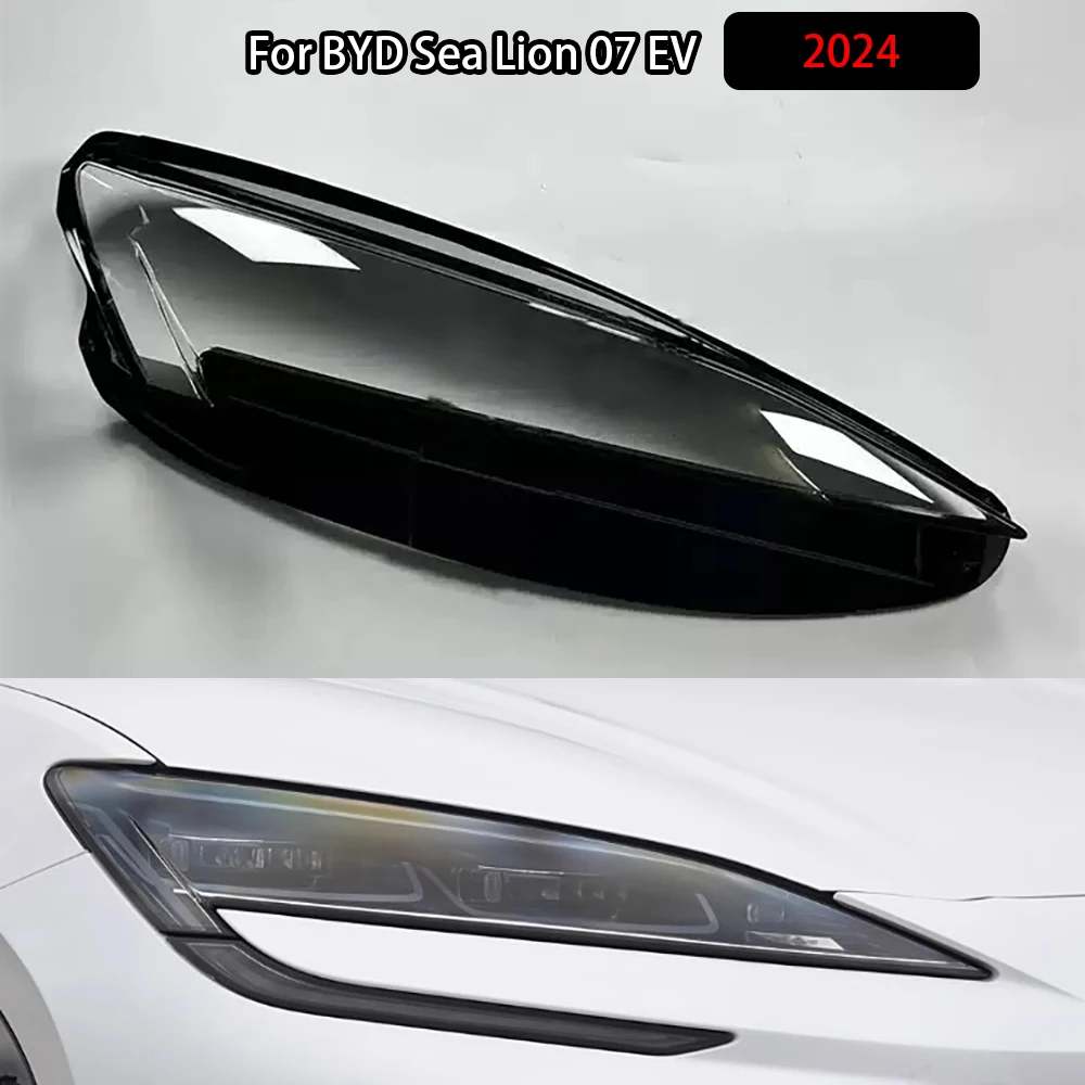 

For BYD Sea Lion 07 EV 2024 Headlamp Shell Transparent Headlight Cover Lamp Shade Lampshade Lens Plexiglass