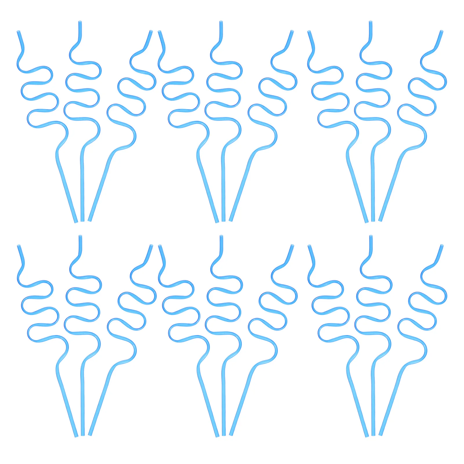 

20Pcs Creative Curved Straws Bendable Reusable Plastic Drinking Tools for Party Smoothie Juice Cocktails Fun Colorful Plastic