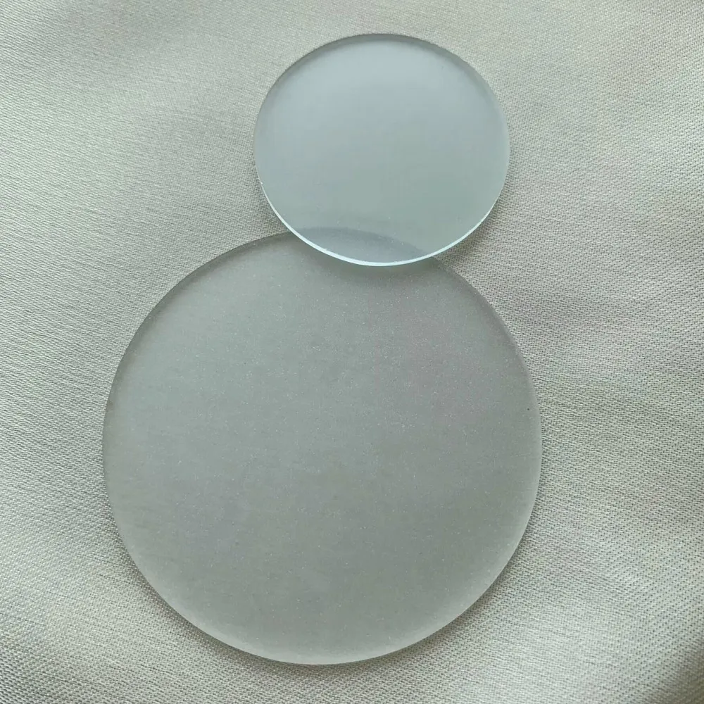 Frosted Glass Plate Diameter 69-110mm Round Flat Lens Flashlight Torch Lampshade Microscope Stage Glass Board