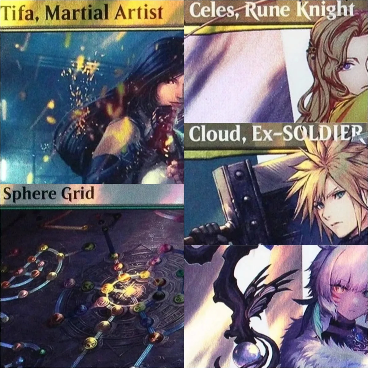 

SurgeFoil "Lightning, Army of One/Tifa, Martial Artist" Magical Proxy cards Quality Gathering Board Playing Game Trading Cards