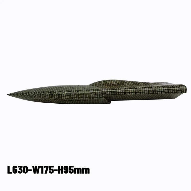 L630-W175-H95mm Blend Textile MONO1 Racing Boat Hull, Extract Vacuum RC Speedboat Electric Model Boat