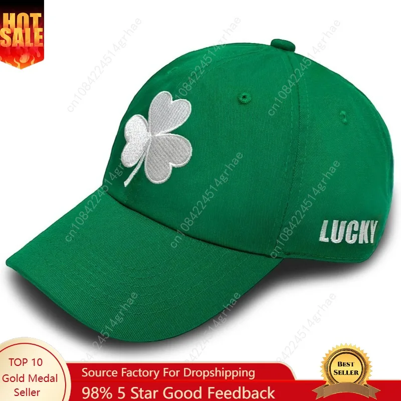 

St Patricks Day Hat, Shamrock Lucky Hats for Men Women, Adjustable Embroidery Clover Baseball Cap Hat