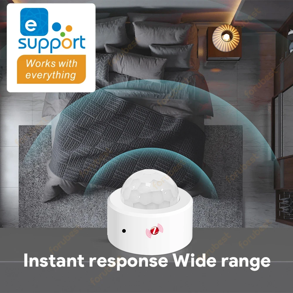 Zigbee 3.0 Human Motion Sensor PIR Infrared Detector Smart Home Security Alarm Ewelink App Control Via Zigbee Bridge Zigbee Hub