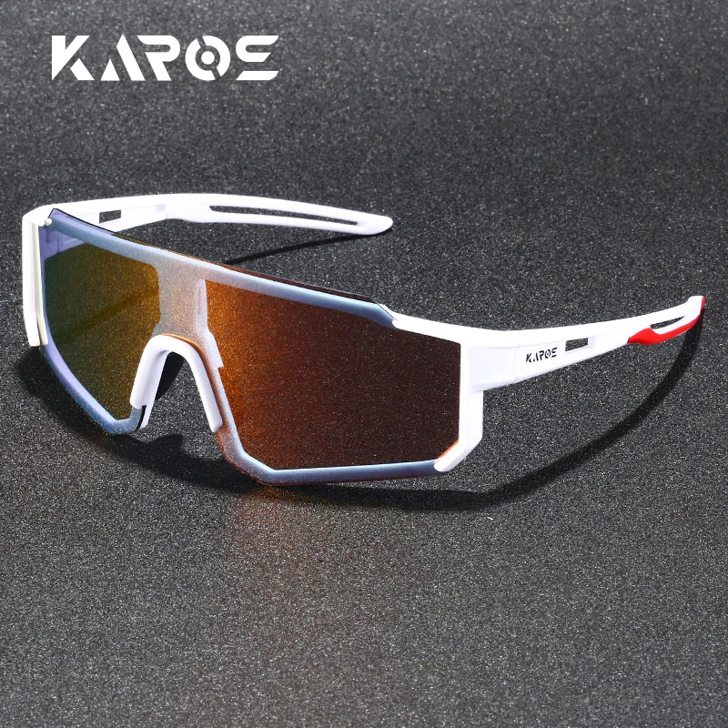 Karos Klassische Sport-Sonnenbrille für Herren und Damen, Fahrradbrille, UV400-Schutz für Outdoor-Aktivitäten, Fahren, Angeln und Radfahren