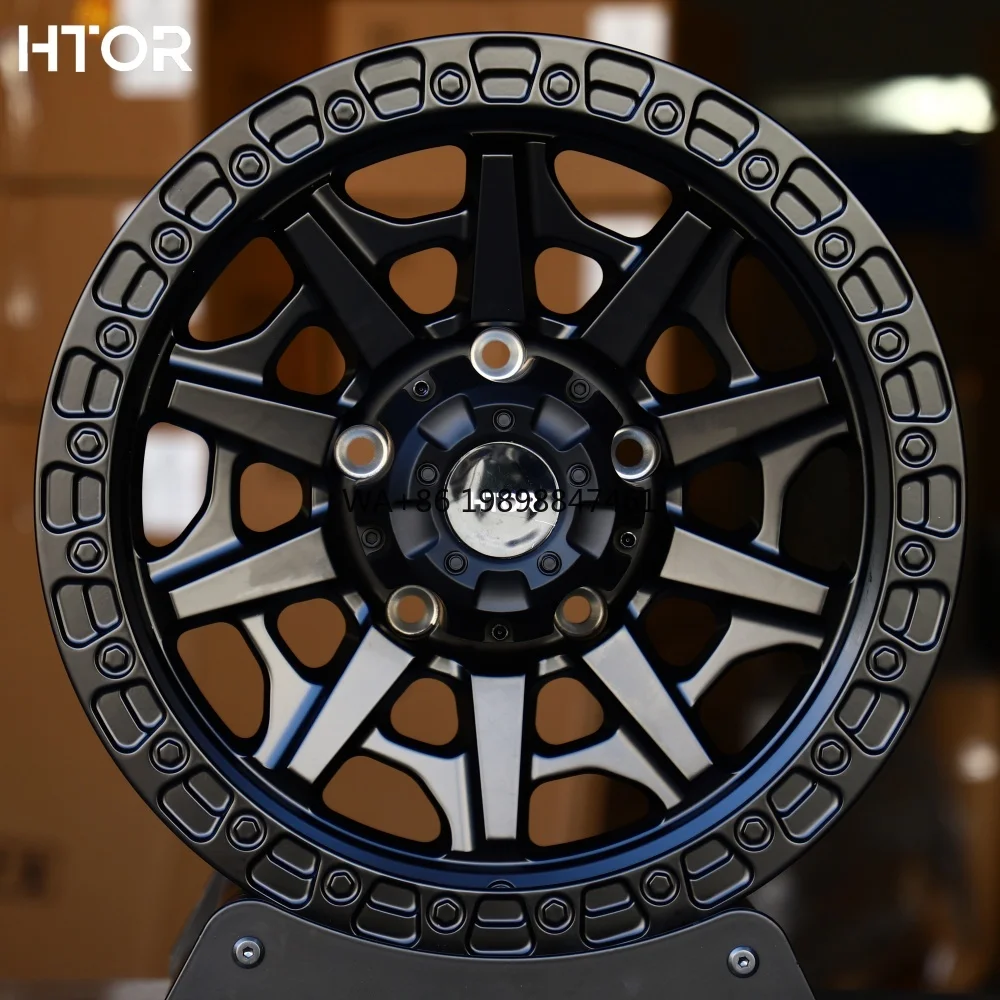 

HTOR Real Beadlock Wheel 17x9 Inch Multi-Spoke 4X4 Off-Road Wheels 5x120 6x139.7 Concave Aluminum Alloy Wheels