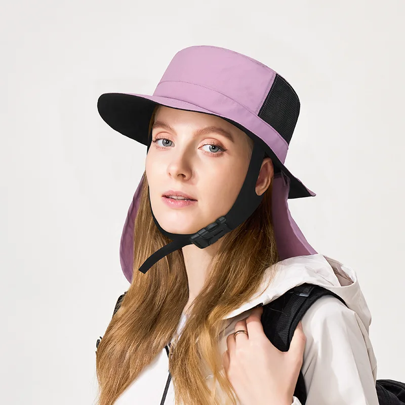 Unisex Sommer Outdoor Surf- und Wassersport Nackenschutz Sonnenschutz Schnelltrocknender Hut für Wandern, Klettern, Radfahren, Skaten, Angeln – Detail 4