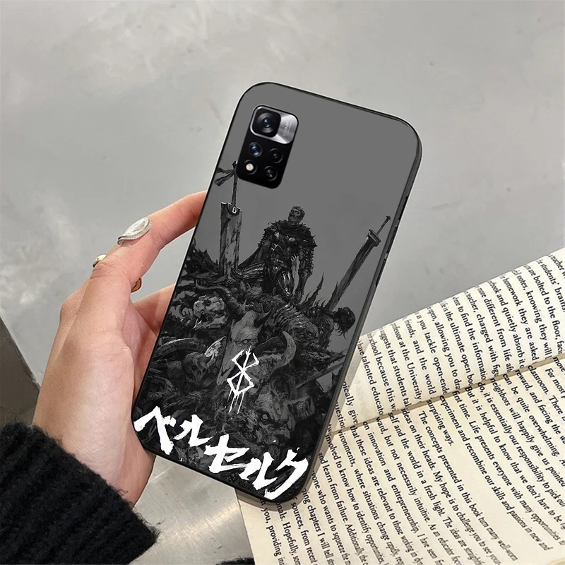 حافظة هاتف Berserk Guts لهاتف Xiaomi Redmi note 13 12 Pro 11S 11 10 Pro 10S 12S Redmi 10 9C 13C #6