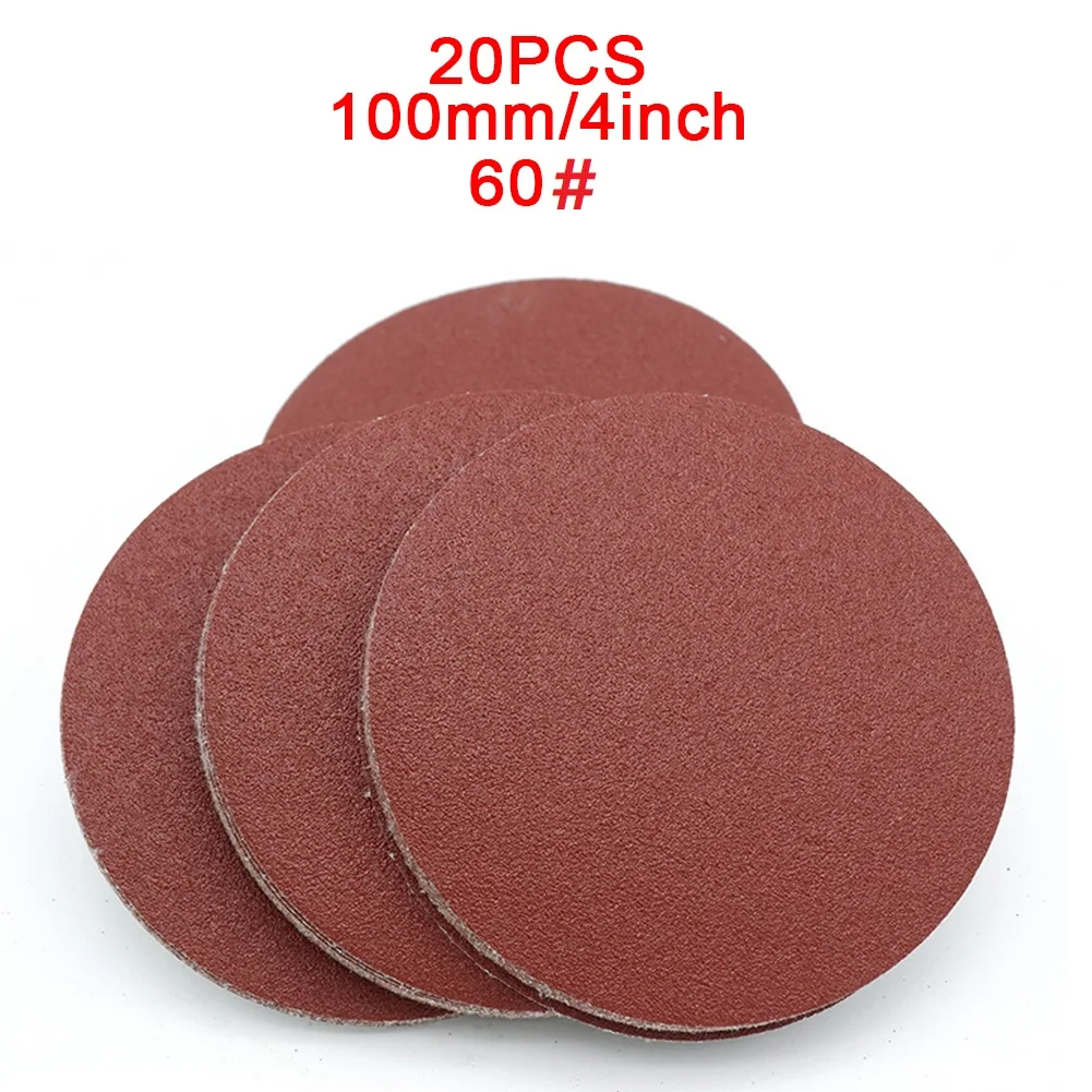 Polishing Sandpaper Removal rust 20pcs Household Painting 40-2000Grit 4inch/100mm Disc Flocking New High Quality