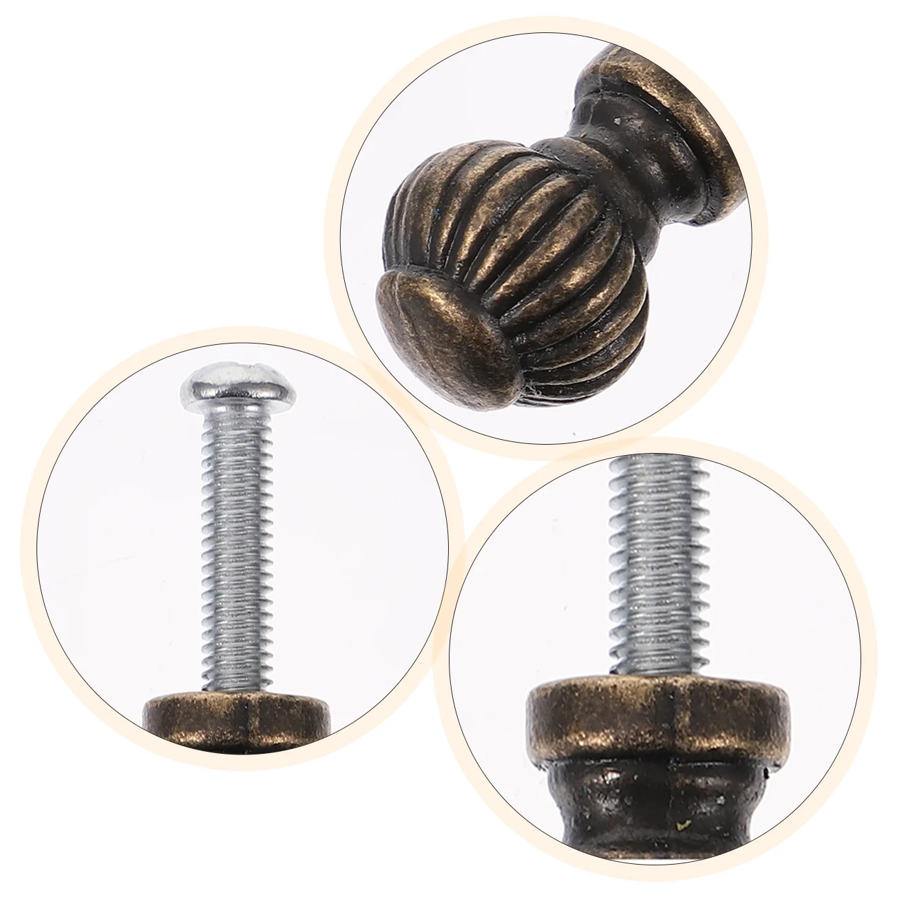 

10Pcs Zinc Alloy Vintage Wardrobe Knobs Durable Cabinet Drawer Handles Furniture Door Pulls Home Bathroom Hardware