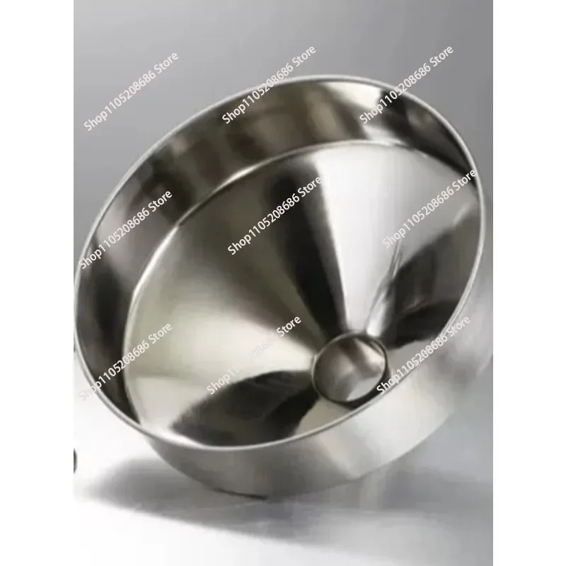 304 stainless steel hopper Filling with cover hopper  Fast loading hopper Large diameter thickened1pcs