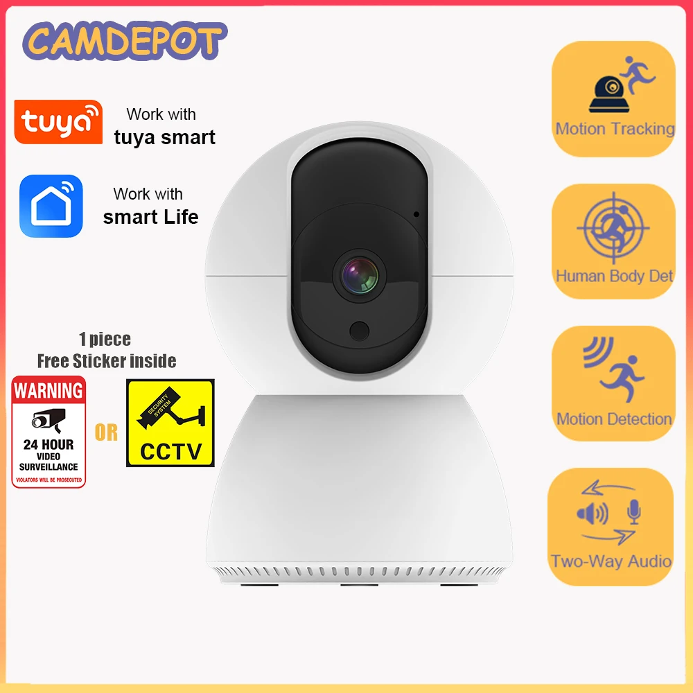 

IP-камера CamDepot Tuya, 1080P, Wi-Fi, 2,4 ГГц