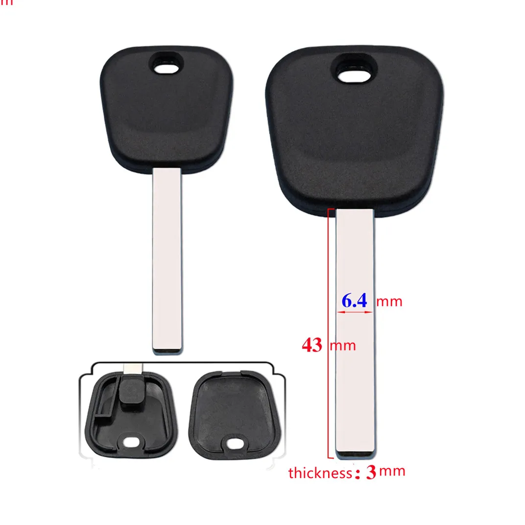 

High Security HU100 Transponder Key Shell For Chevrolet Cruze For Buick with Uncut Blade CarKey Blanks Case PCF7937EA Chip