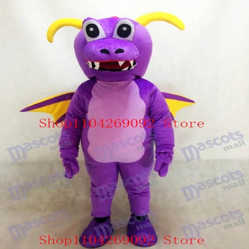 

Custom Purple Thorn Dragon Mascot Costume Cartoon Fursuit Cosplay Costume Animal Character Outfit Suit Birthday Event Party