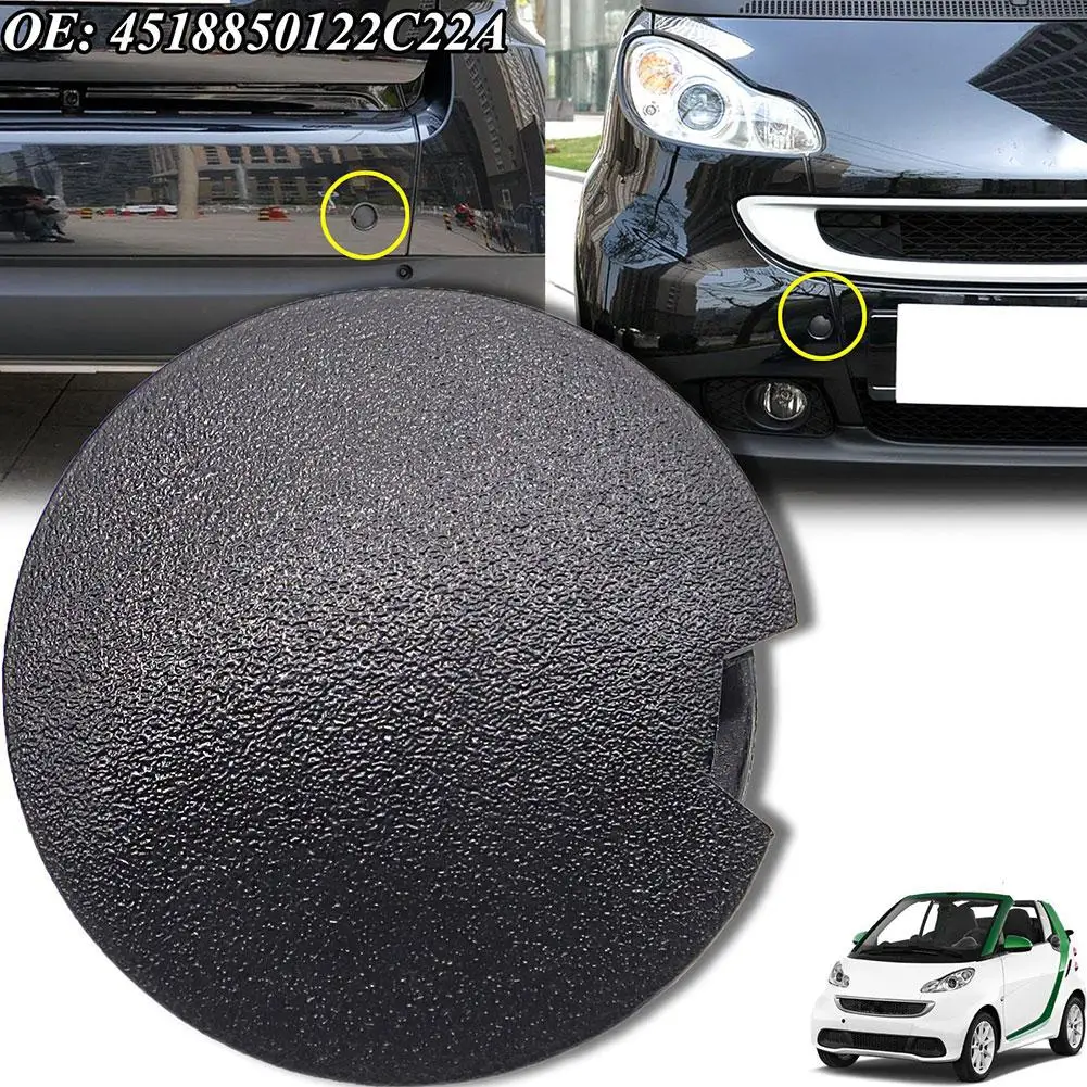 Tow Hook Cover For Rear Bumper For Smart Fortwo W451 2007-2014 Trailer Cap Plug Automobiles Replacement Parts Accessories