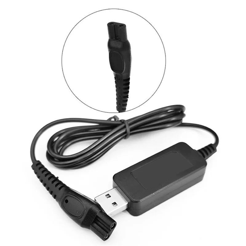 【تصقيد الأخير!】2X USB كابل توصيل شحن HQ8505 سلك الطاقة شاحن محول كهربائي لماكينات الحلاقة 7120 7140 7160 7165 7141