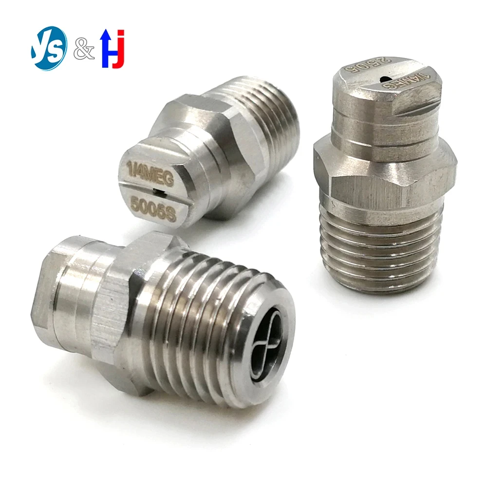 

Industrial Clean Wash Nozzle, Road Sweeper Spray, High Pressure MEG, HVV, CC Jet, Flat Fan, 0, 15, 25, 40, 50, 65 Degree 1/4"