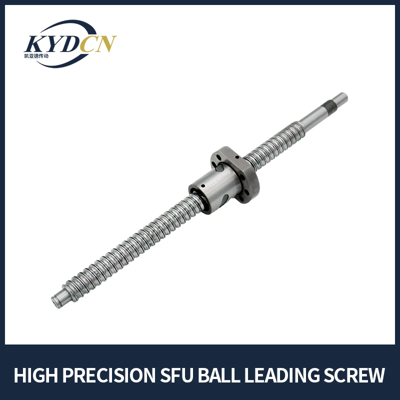 KYDCN machined SFU1204 SFS1205 SFS1210 SFU1604 1605 1610 SFE1616 SFS1620 L100-950mm with Single Ball Nut