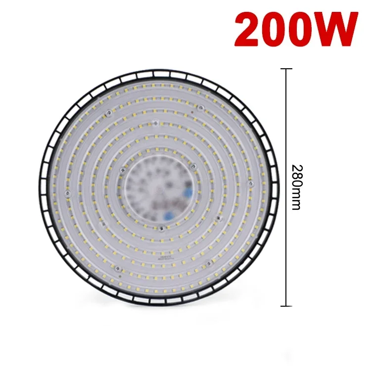 220V Super Heldere UFO LED Industriële Verlichting Garageverlichting 100W 150W 200W Hoogbouw Licht IP65 Waterdicht Voor Magazijn Fabriek